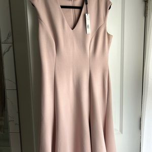 Ellie Tahari Soft Pink Moriah A-line dress, lovely condition - Size 14!